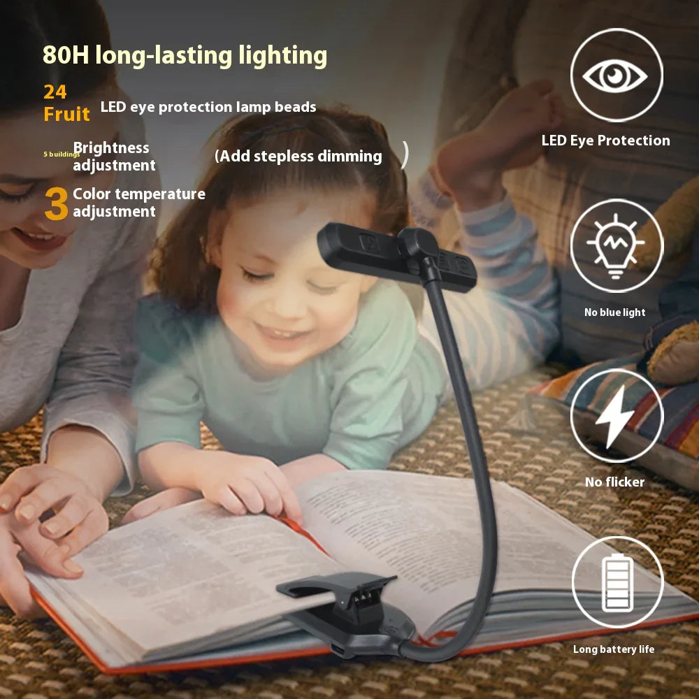 Double Row LED Rotating Reading Light